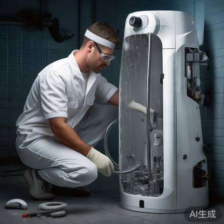 拆卸热水器,拆水箱喷头,轻便防