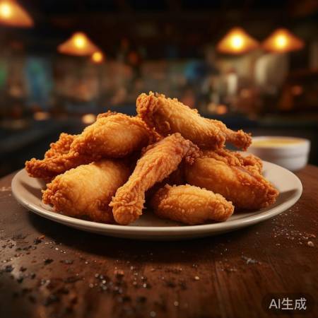 鸡翅金黄酥脆，炸12分钟最佳