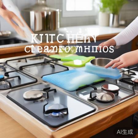 厨房清洁有妙招，防油防污保灶面