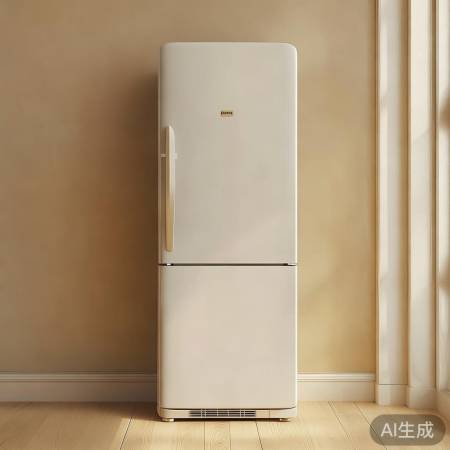 墙面同色冰箱，视觉融合扩空间