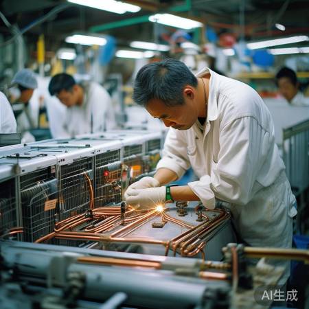 日本工匠精神，空调焊接无缝隙