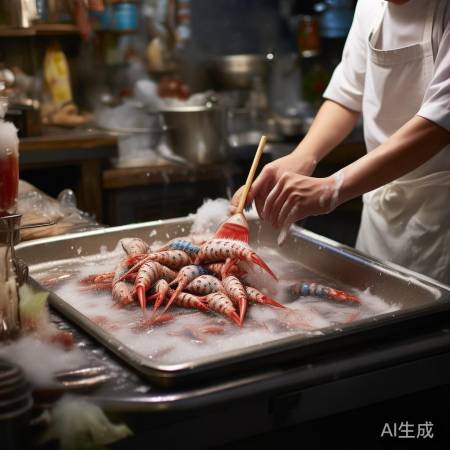 “巧洗小龙虾，卫生放心吃”