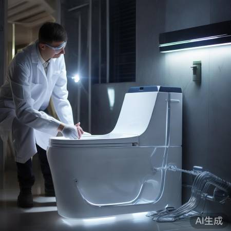 检查调试，确保马桶无漏水，正常