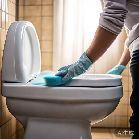 马桶常清洁，除垢防污积。