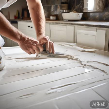 留缝美观,用缝剂防污。