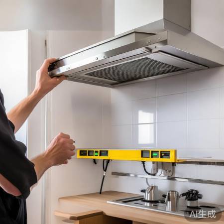 油烟机安装要点:水平调整、电源