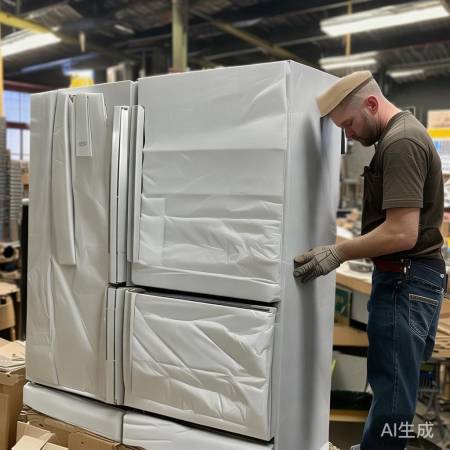 冰箱加固，角部小心防撞