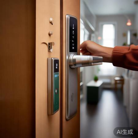 指纹锁安装简便，无需专业。