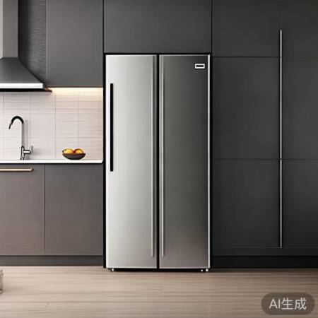 康佳185冰箱，拉丝银面板，现