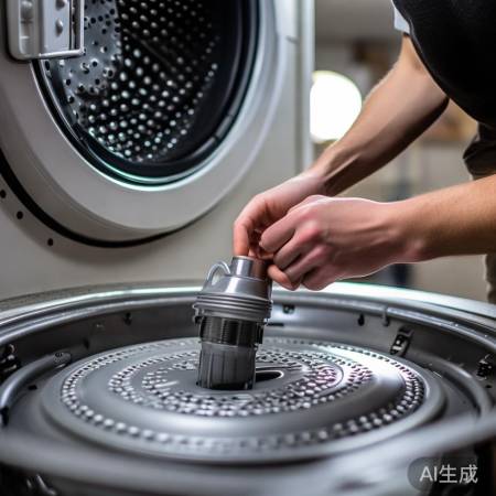 清洁后，装回甩桶，紧固螺丝，确