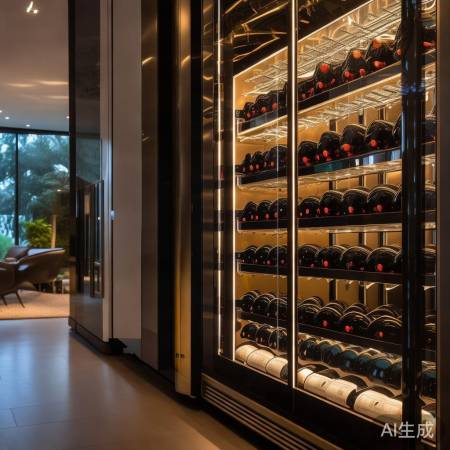 红酒柜板,照明浪漫,温湿度调节