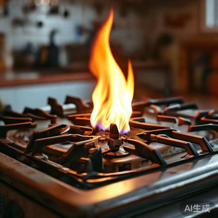 燃气灶点火声大，点火针老化惹的