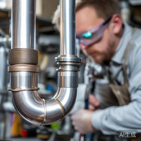 新冷水管安装,紧固连接。