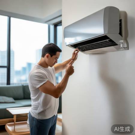 调整空调出风口方向，旋钮调整轻