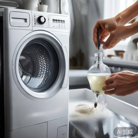 洗衣机清洗保养，白醋柠檬除垢香