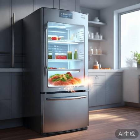 节能快冷冰箱，省电高效。