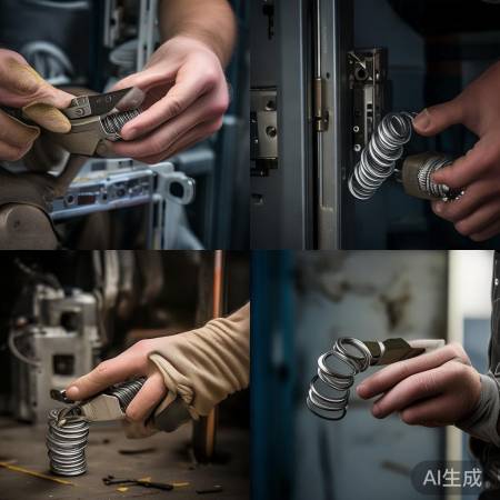 复位弹簧更法似驱动，侧位不同。