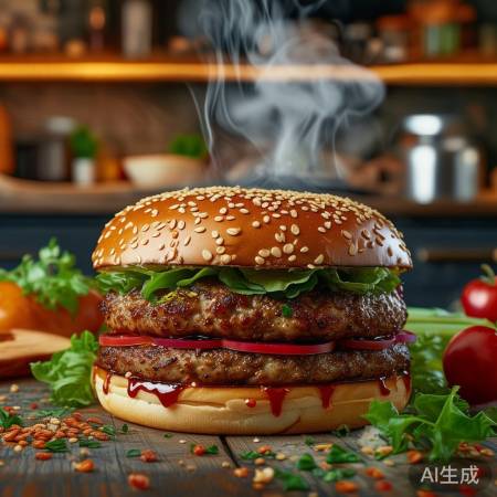 自制汉堡乐无边，美食冒险乐趣多