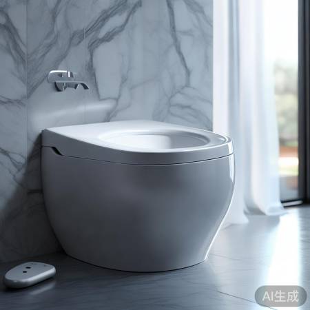 智能马桶,感应升降,遥控便捷。