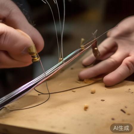 自制天线:铜铝线固定绝缘子,接