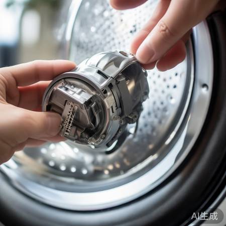 清洗洗衣机，安装定时器稳固。