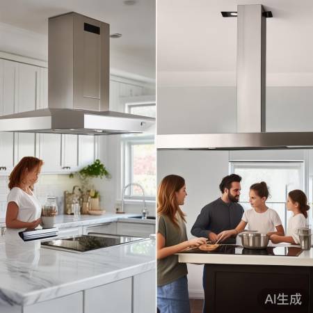 厨房安装选侧吸或吊顶,空间风格