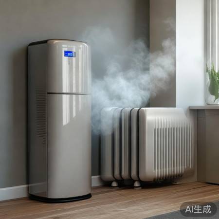 “热水暖气两不误，节能又环保。