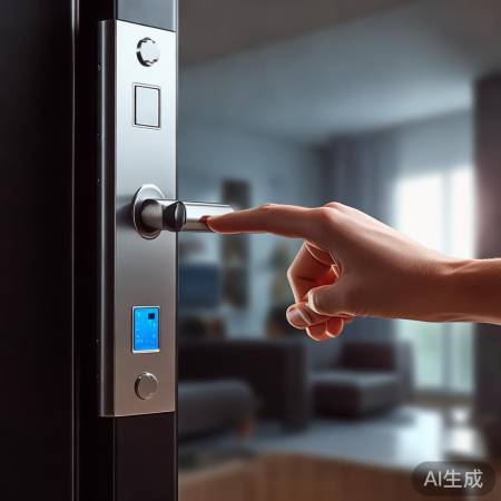 “指纹锁按键开启,设指纹前先确