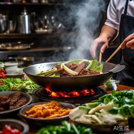 炒菜时间：青菜12分钟，肉片5