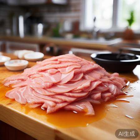 “肉丝肉片先腌制，嫩滑可口易入