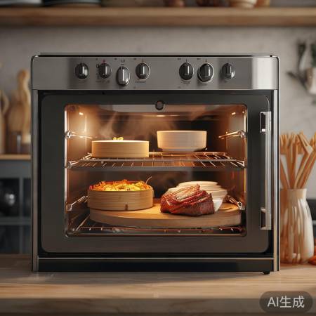 “蒸箱烤箱双全，美食轻松搞定”