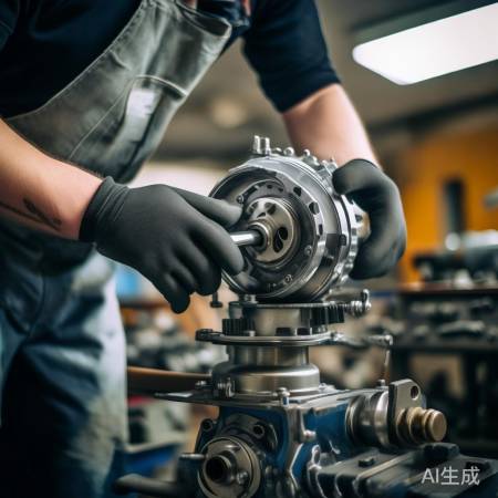 拆电机皮带轮,小心勿损电机