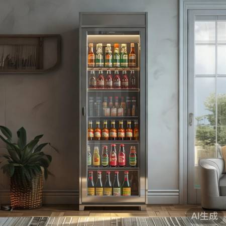 储物柜巧放饮料,通风又整洁