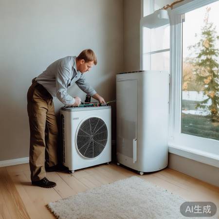 安装简单，空气能热泵方便又省地