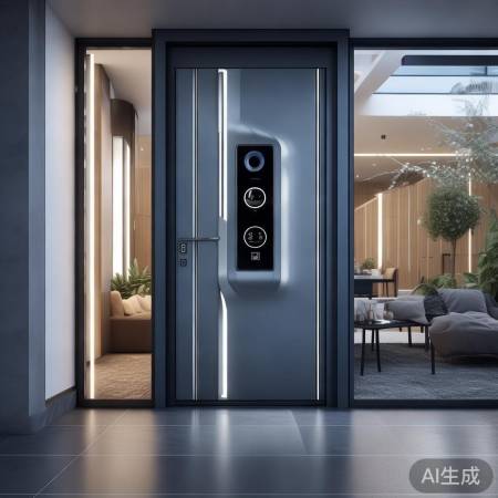 智能家居防盗门，手机APP遥控