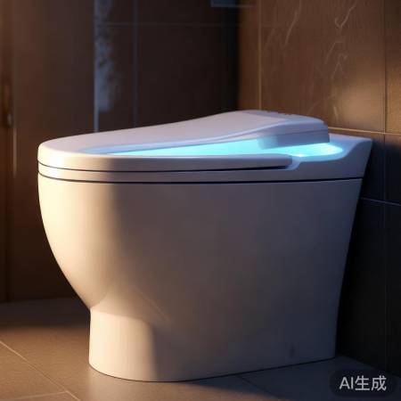 智能马桶点关灯闪烁,电池不足需