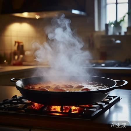 锅具问题导致厨房焦味飘散
