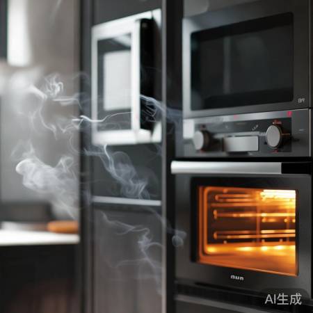 厨房烧焦味,疑为微波炉未封。