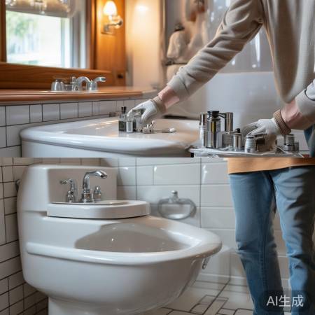 老式热水器换配件，注意别用力过