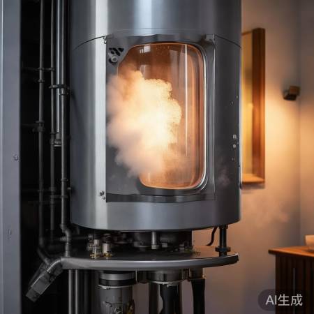 壁挂炉冷凝器，废气冷凝供暖。