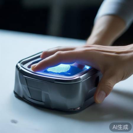 指纹采集，轻按手指，安全解锁