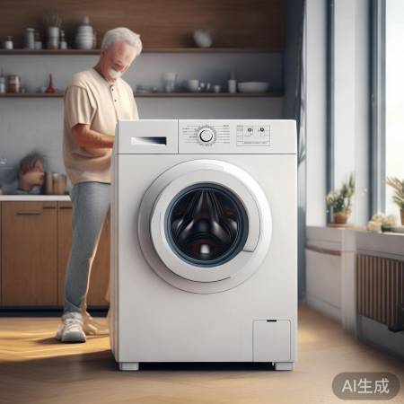 迷你洗衣机，一键操作，老少皆宜