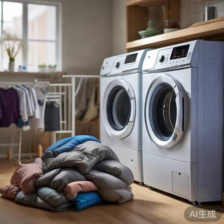 洗衣机容量估算:9公斤洗羽绒服