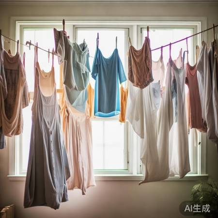 “烘干衣物易损伤,自然晾晒护衣