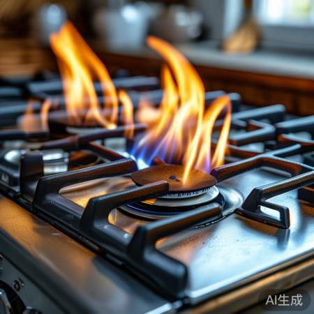 燃气灶清洁，火焰稳定保障
