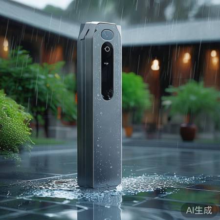 “庭院防水指纹锁，雨天无忧使用