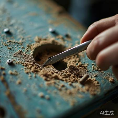 钥匙孔堵塞，用牙签解忧。