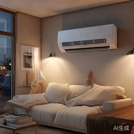 空调安装不当，电机响声大，调整