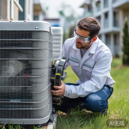 室外机风扇检查,确保空调启动