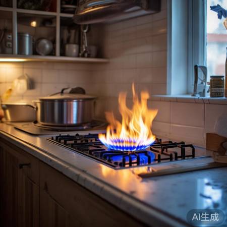 远离燃气灶，易燃物勿放。